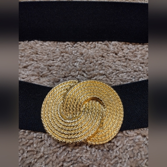 Nan Lewis Vintage Elastic Stretch Belt - Picture 2 of 9
